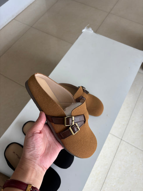 Double Belted Slid On Clogs